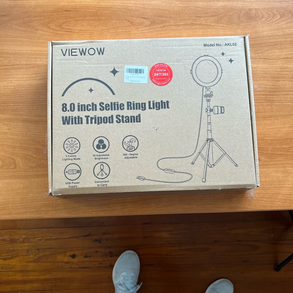 8.0 Inch Selfie Ring Light with Tripod